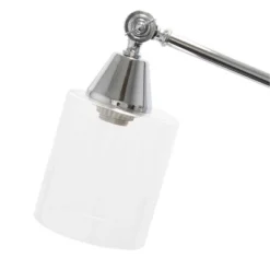 Swing Arm Floor Lamp With Glass Cylindrical Shade Chrome - Lalia Home 11 Swing Arm Floor Lamp With Glass Cylindrical Shade Chrome - Lalia Home -Home Improvement Store GUEST db0cce00 c561 46db 8fd0 9dc4cda498f9