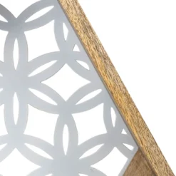 Floral Pattern Wall Shelf Wood & Metal - Foreside Home & Garden -Home Improvement Store GUEST dbdb2d50 0c07 42cc a440 761505979544