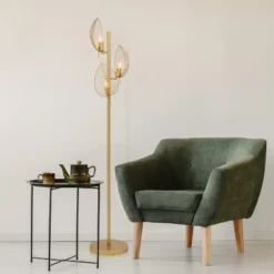 59.25" Theo Leaf Shade Floor Lamp - River Of Goods -Home Improvement Store GUEST dd72b634 d107 43c9 9773 4e1b76bce333