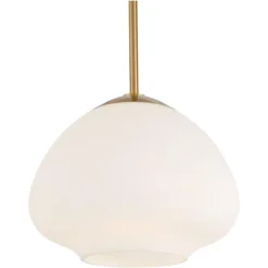 Possini Euro Design Orilla Brass Mini Pendant Light 11 3/4" Wide Mid Century Modern White Opal Glass Shade For Dining Room House Foyer Kitchen Island 9 Possini Euro Design Orilla Brass Mini Pendant Light 11 3/4" Wide Mid Century Modern White Opal Glass Shade For Dining Room House Foyer Kitchen Island -Home Improvement Store GUEST dec01b0b de37 4466 ad3b 30e2c22b8b3d