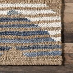 NuLOOM Hand Braided Marla Denim And Jute Diamonds Area Rug -Home Improvement Store GUEST df088089 67bd 4b4c 85f2 e368eb41de00