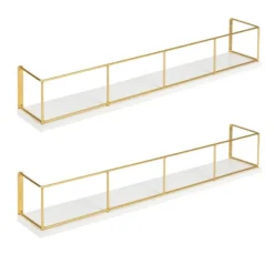 24" X 4" 2pc Decorative Wall Shelf - Kate & Laurel All Things Home -Home Improvement Store GUEST e0795bb2 7bce 492e b33c 0988a82eeca9