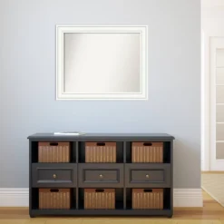33" X 27" Non-Beveled Craftsman White Wood Wall Mirror - Amanti Art -Home Improvement Store GUEST e211ea9c c867 401e a2dc 8cad180f5204
