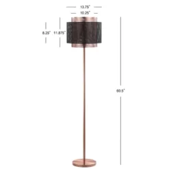 60.5" Metal Tribeca Floor Lamp (Includes LED Light Bulb) Copper - JONATHAN Y -Home Improvement Store GUEST e27196ef c2af 4db4 a9c1 accdd7521f9d