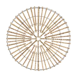 Rattan Geometric Handmade Wrapped Stick Wall Decor With Black Metal Frame Light Brown - The Novogratz -Home Improvement Store GUEST e4be6e04 d285 46ec 8b11 623a252a0882