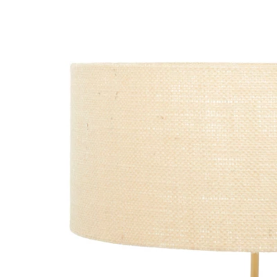 Rustic Wood Table Lamp Beige - Olivia & May 7 Rustic Wood Table Lamp Beige - Olivia & May - Image 5