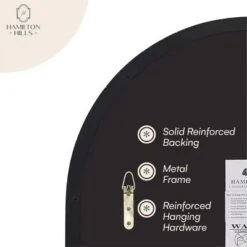 Hamilton Hills 24" X 36" Arched Top Corner Mirror With Black Frame 8 Hamilton Hills 24" X 36" Arched Top Corner Mirror With Black Frame -Home Improvement Store GUEST e6ebcd15 34ef 4376 a4d3 db0e9c07bed9