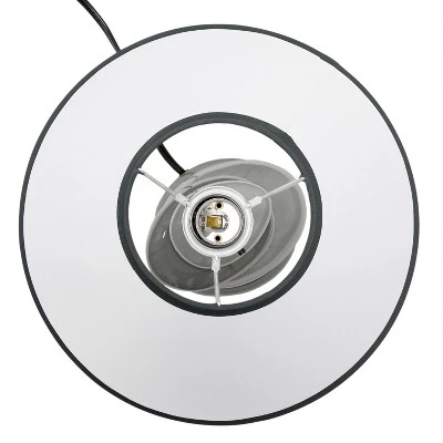 14.7" Contemporary Ceramic Stacking Stones Table Desk Lamp Gray - Creekwood Home 6 14.7" Contemporary Ceramic Stacking Stones Table Desk Lamp Gray - Creekwood Home - Image 4