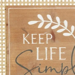 Farmhouse Wood And Metal Wall Decor Brown/Red - Olivia & May -Home Improvement Store GUEST ee7ad7ba cb70 4b45 8848 a906125f53a3