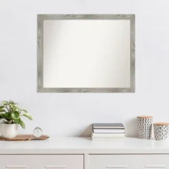 31" X 25" Non-Beveled Dove Gray Wash Square Wall Mirror - Amanti Art 14 31" X 25" Non-Beveled Dove Gray Wash Square Wall Mirror - Amanti Art -Home Improvement Store GUEST efbcce72 6fe7 466d 94cb 8d05aa10052b