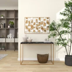 Modern Ornamental Wall Decor Gold - Olivia & May -Home Improvement Store GUEST f2b11f91 93d7 4023 b870 69ce6d031630