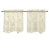 Habitat Limoges Sheer Rod Pocket Curtain Tiers For Any Room Floral Lace Design Pair Ivory -Home Improvement Store GUEST f487a725 459b 414a 99ea 76e73b74d409