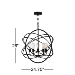 Franklin Iron Works Ellery Bronze Orb Foyer Pendant Chandelier 24 3/4" Wide Modern 5-Light LED Fixture For Dining Room House Kitchen Island Entryway 16 Franklin Iron Works Ellery Bronze Orb Foyer Pendant Chandelier 24 3/4" Wide Modern 5-Light LED Fixture For Dining Room House Kitchen Island Entryway -Home Improvement Store GUEST f7dfcff0 798c 472e 94b0 bc4a1c482f74
