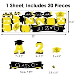 Big Dot Of Happiness Yellow Class Of 2023 Graduation Party Wall Decals Set Of 20 13 Big Dot Of Happiness Yellow Class Of 2023 Graduation Party Wall Decals Set Of 20 -Home Improvement Store GUEST f7e663ca 8b71 4aa8 9eac 195bb235c227