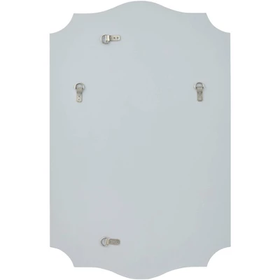 Noble Park Arch Rectangular Vanity Wall Mirror Modern Beveled Edge Shiny Silver Leaf Frame 26" Wide For Bathroom Bedroom Living Family Room Home House 9 Noble Park Arch Rectangular Vanity Wall Mirror Modern Beveled Edge Shiny Silver Leaf Frame 26" Wide For Bathroom Bedroom Living Family Room Home House - Image 7