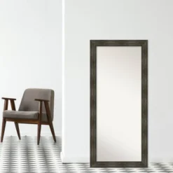 30" X 66" Non-Beveled Rail Rustic Char Full Length Floor Leaner Mirror - Amanti Art 17 30" X 66" Non-Beveled Rail Rustic Char Full Length Floor Leaner Mirror - Amanti Art -Home Improvement Store GUEST f977903b 40c1 400b 81d5 cacc423be649