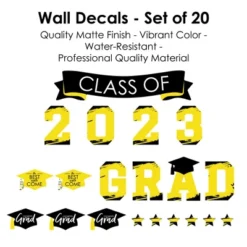 Big Dot Of Happiness Yellow Class Of 2023 Graduation Party Wall Decals Set Of 20 12 Big Dot Of Happiness Yellow Class Of 2023 Graduation Party Wall Decals Set Of 20 -Home Improvement Store GUEST fc1cf391 f886 440b 8d94 d4827a67dee9