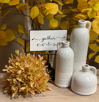 Sullivans Set Of 3 Bottle Vases 10"H, 7.5"H & 4"H 4 Sullivans Set Of 3 Bottle Vases 10"H, 7.5"H & 4"H - Image 2