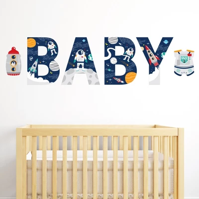 Big Dot Of Happiness Blast Off To Outer Space - Peel And Stick Rocket Ship Baby Shower Standard Banner Wall Decals - Baby 3 Big Dot Of Happiness Blast Off To Outer Space - Peel And Stick Rocket Ship Baby Shower Standard Banner Wall Decals - Baby