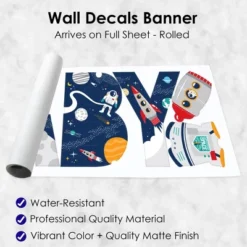 Big Dot Of Happiness Blast Off To Outer Space - Peel And Stick Rocket Ship Baby Shower Standard Banner Wall Decals - Baby 11 Big Dot Of Happiness Blast Off To Outer Space - Peel And Stick Rocket Ship Baby Shower Standard Banner Wall Decals - Baby -Home Improvement Store GUEST ffb8f1f3 f346 42ef bc62 b70df46093ca